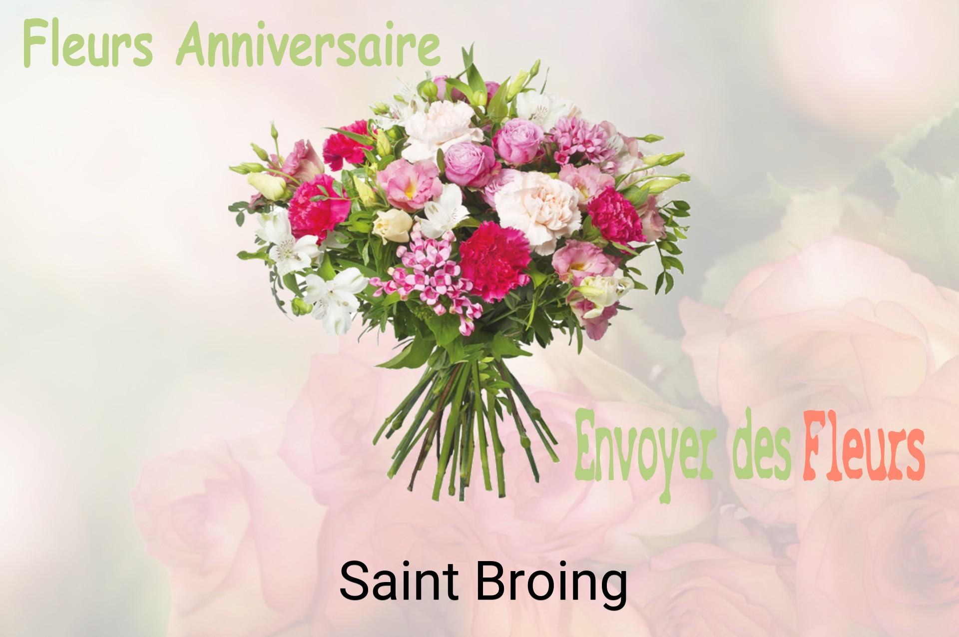 Bouquet de fleurs d’anniversaire livré à Saint-Broing
