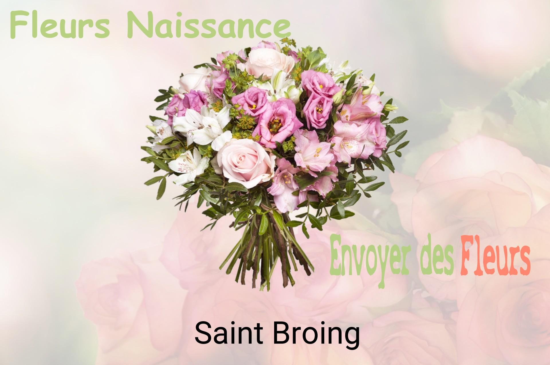 Bouquet de fleurs de naissance livré à Saint-Broing